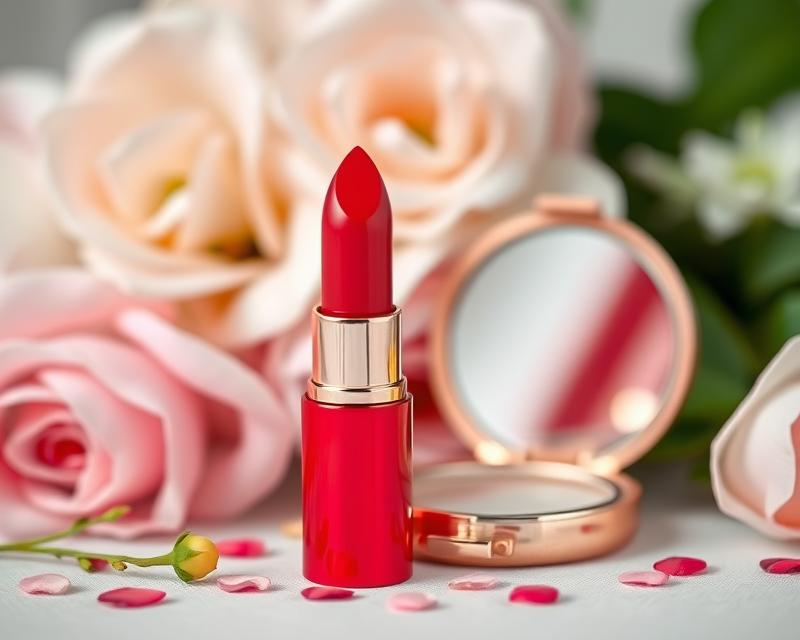 Makijaż ślubny z czerwonymi ustami – elegancja i pewność siebie Makijaż ślubny z czerwonymi ustami – elegancja i pewność siebie