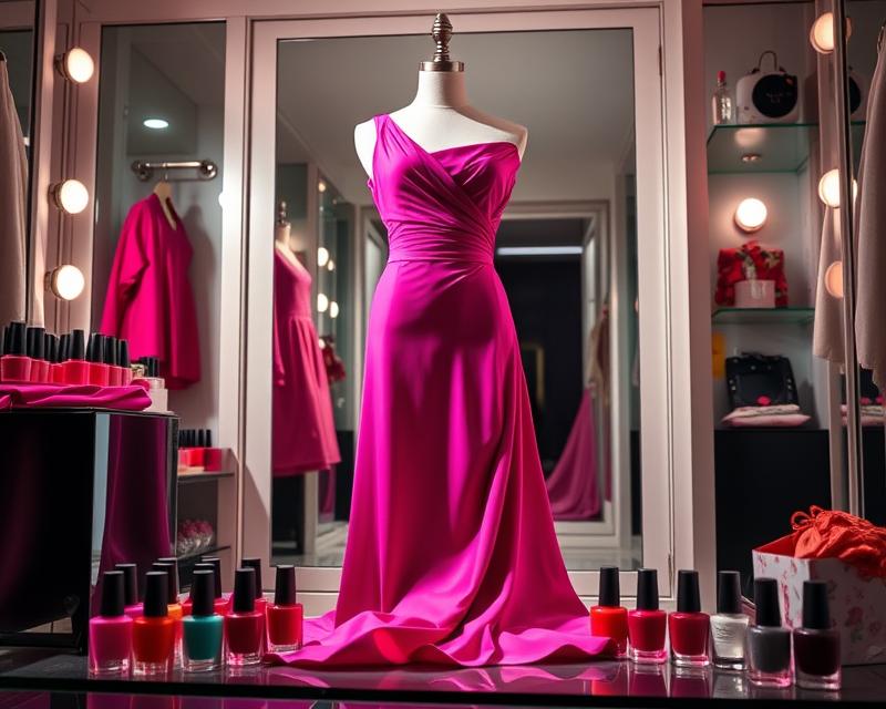 Jakie paznokcie pasują do fuksjowej sukienki? Trendy i porady