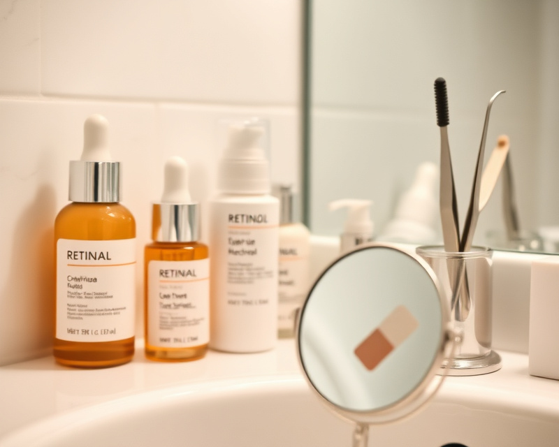 Retinol a depilacja brwi wąsika: praktyka stosowania: częstotliwość, łączenie, efekty